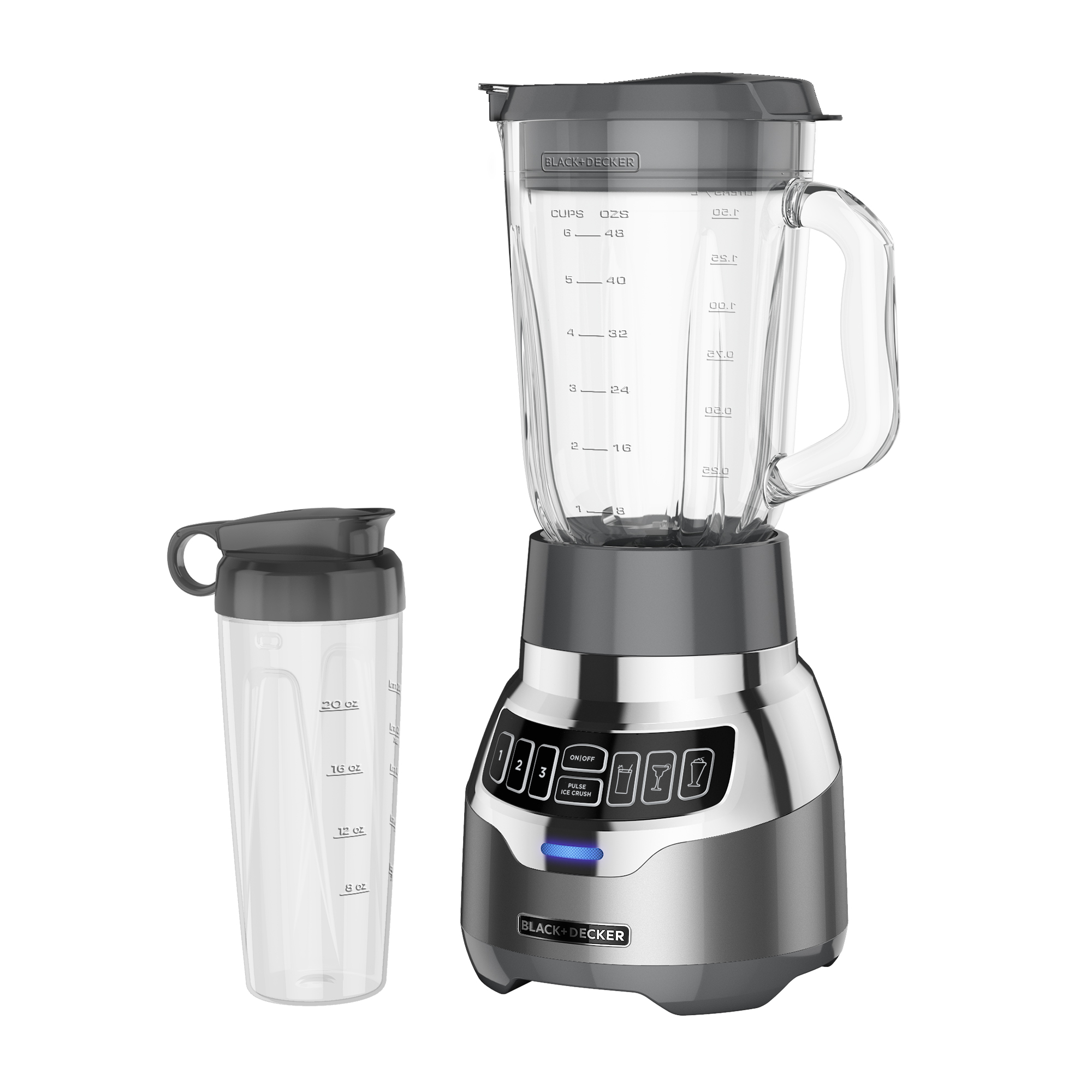 Quiet Blender with Cyclone Glass Jar BLACK DECKER